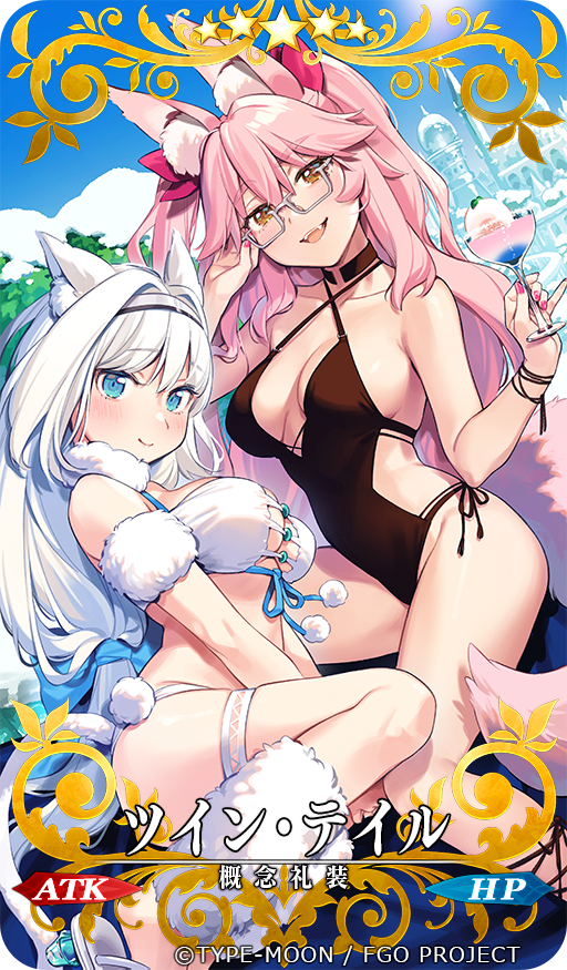 tamamo, koyanskaya, and dobrynya nikitich (fate and 1 more) drawn by wantan_meo