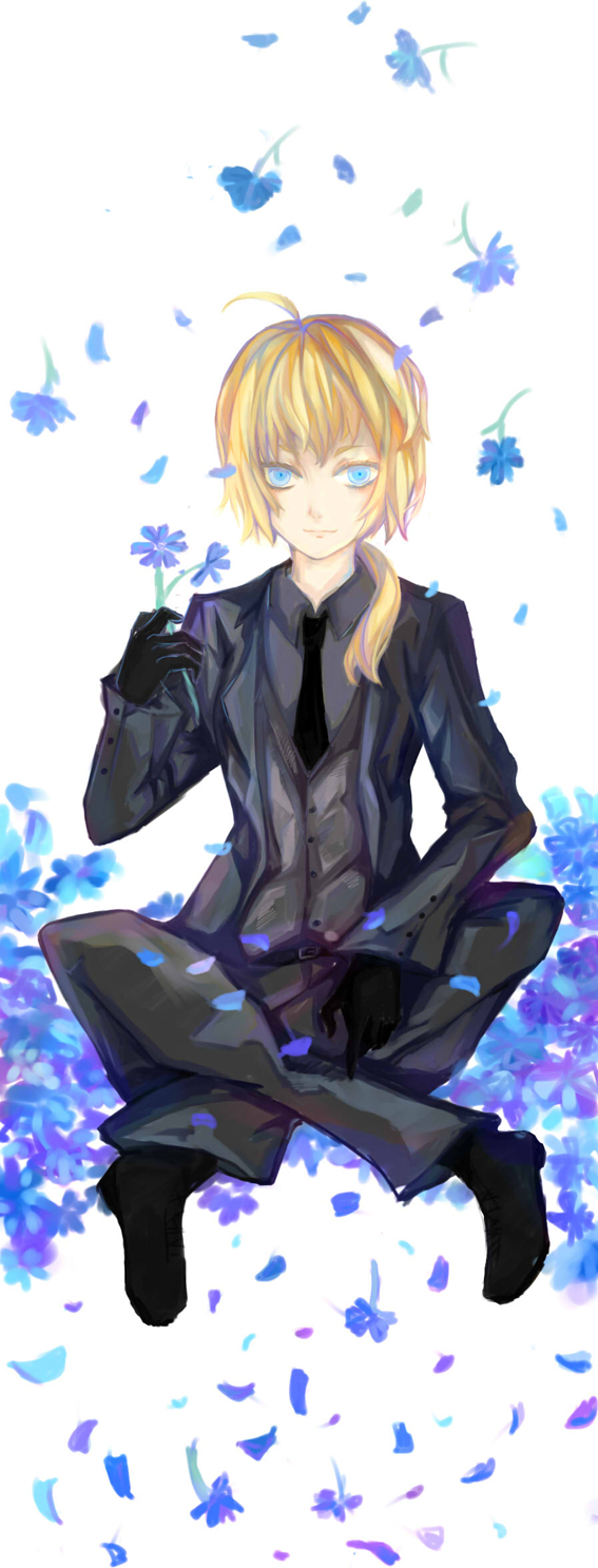 artoria pendragon and saber (fate and 2 more) drawn by mikamisa