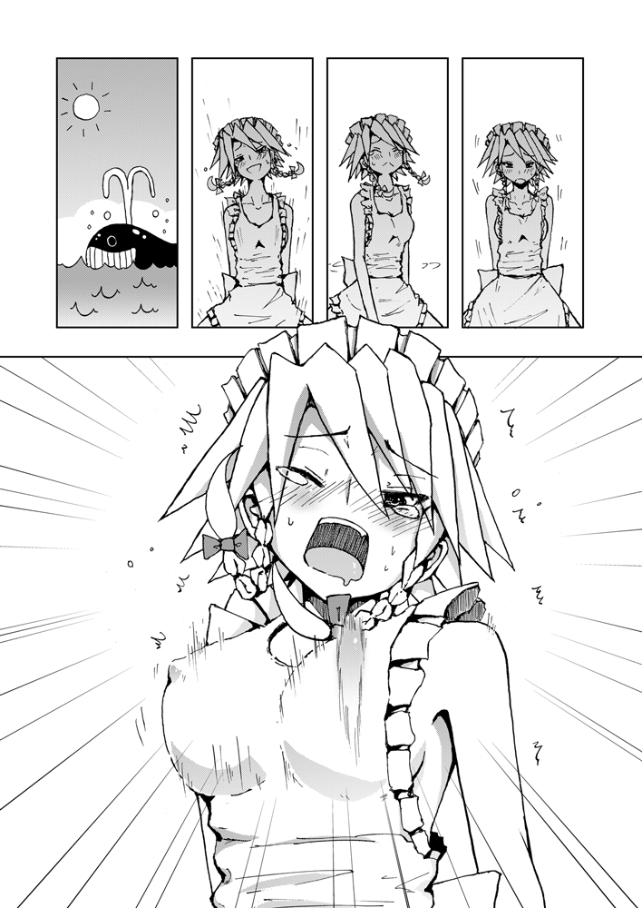 izayoi sakuya (touhou) drawn by rocha_(aloha_ro_cha)