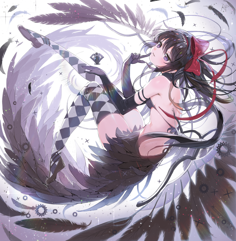 akemi homura and akuma homura (mahou shoujo madoka magica and 1 more) drawn by repi