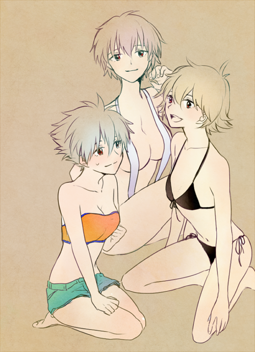 nagisa kaworu (neon genesis evangelion and 1 more) drawn by ml_(sysynemuru)
