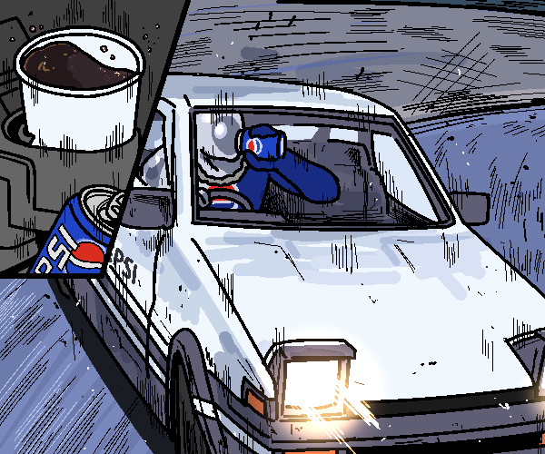 pepsiman (pepsi and 1 more) drawn by jazz_jack