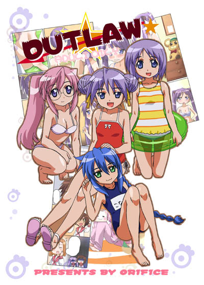 hiiragi kagami, izumi konata, hiiragi tsukasa, and takara miyuki (lucky star) drawn by mikage_nao
