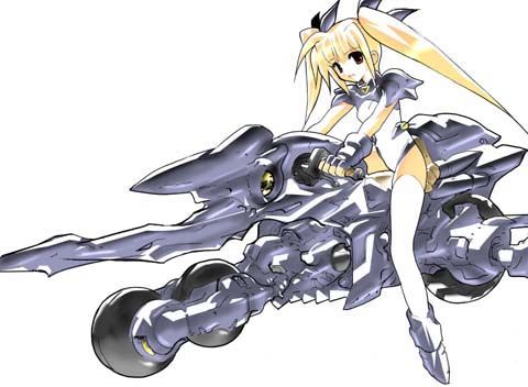 fate testarossa and bardiche (lyrical nanoha and 1 more)