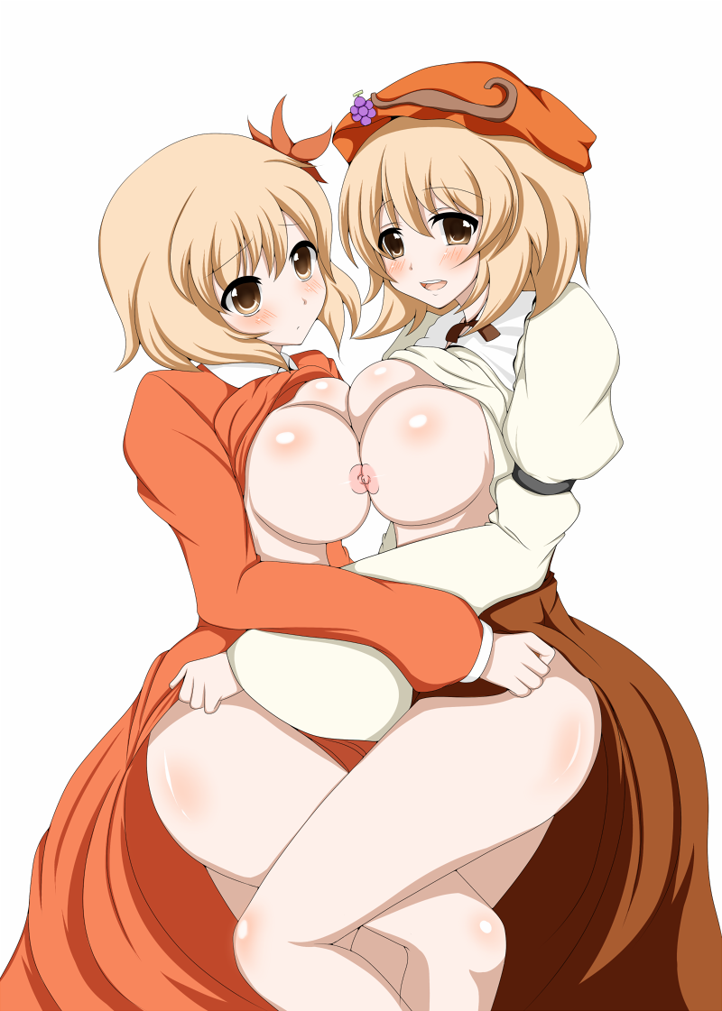 aki minoriko and aki shizuha (touhou) drawn by zefyu