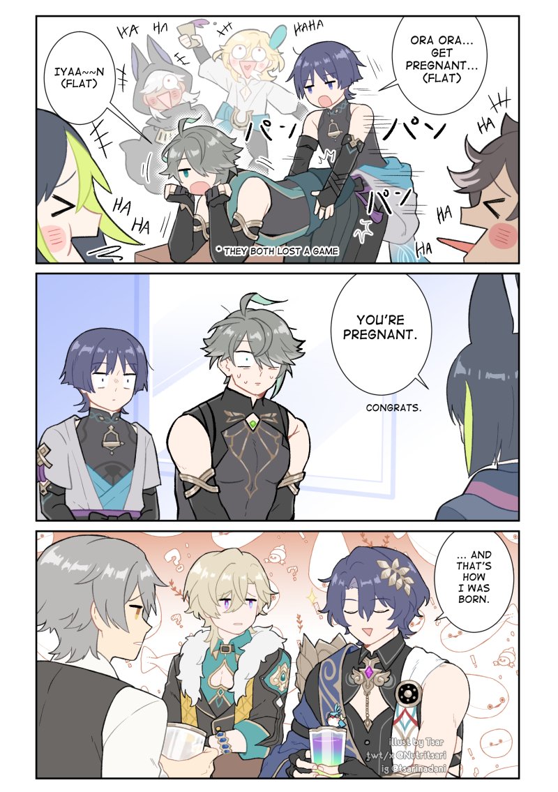 scaramouche, trailblazer, wanderer, caelus, aventurine, and 6 more (genshin impact and 3 more) drawn by nutritsari