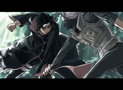 hatake kakashi and uchiha itachi (naruto) drawn by lily_(artist)