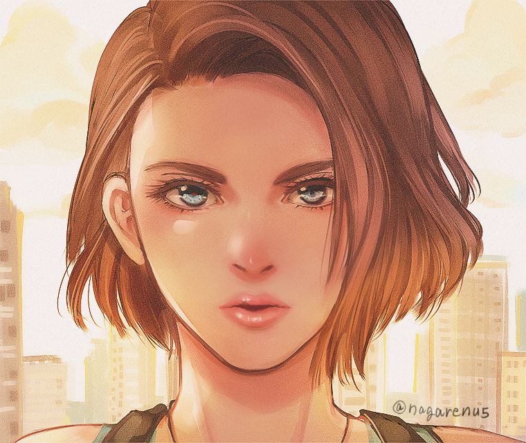 jill valentine (resident evil and 2 more) drawn by nagare