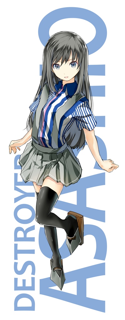 asashio (kantai collection and 1 more) drawn by yae_(mono110)