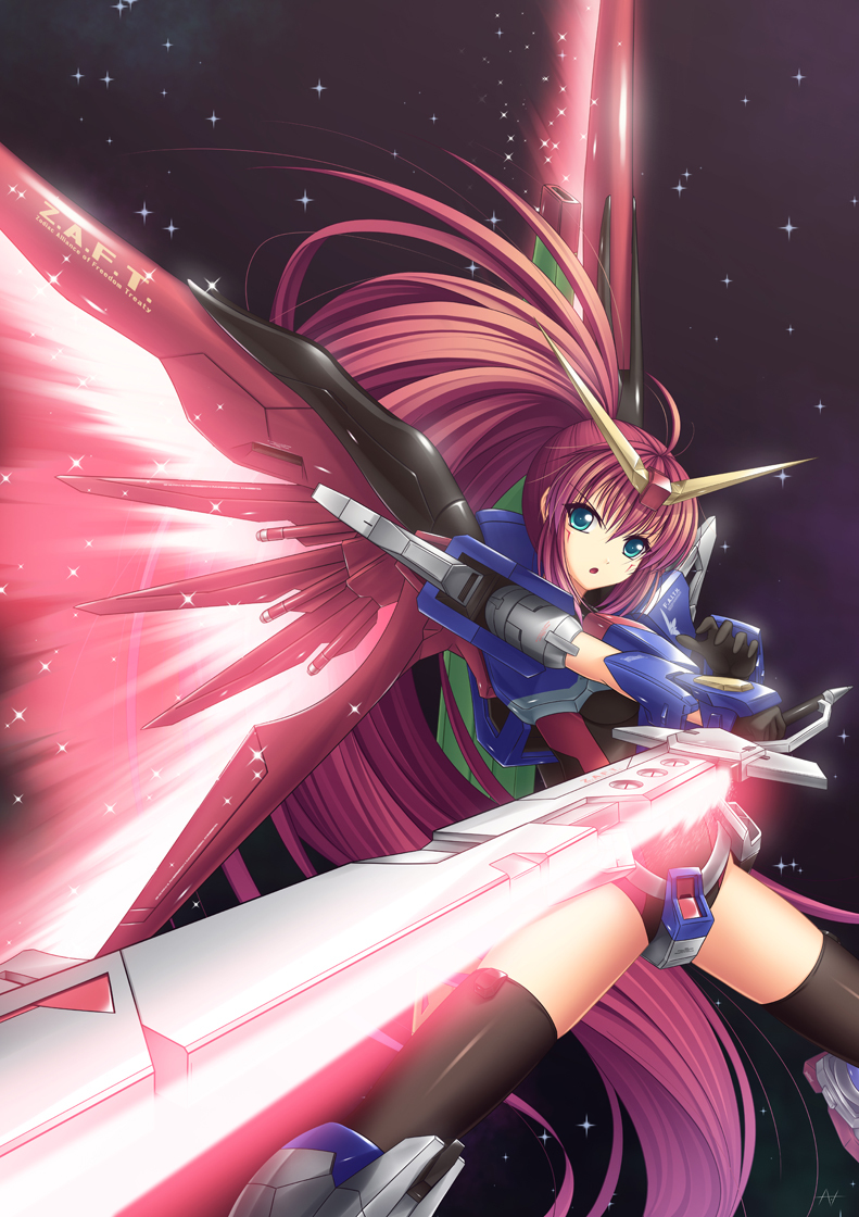 destiny gundam (gundam and 2 more) drawn by athrun1120