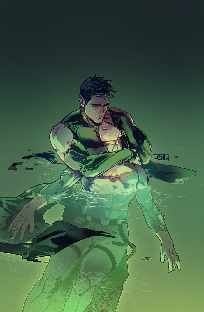 jason todd and damian wayne (dc comics and 1 more) drawn by jjmk-jjmk