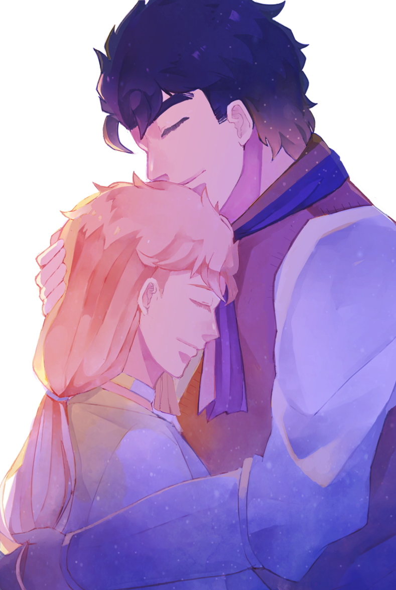 jonathan joestar and erina pendleton (jojo no kimyou na bouken and 1 more) drawn by transparency7