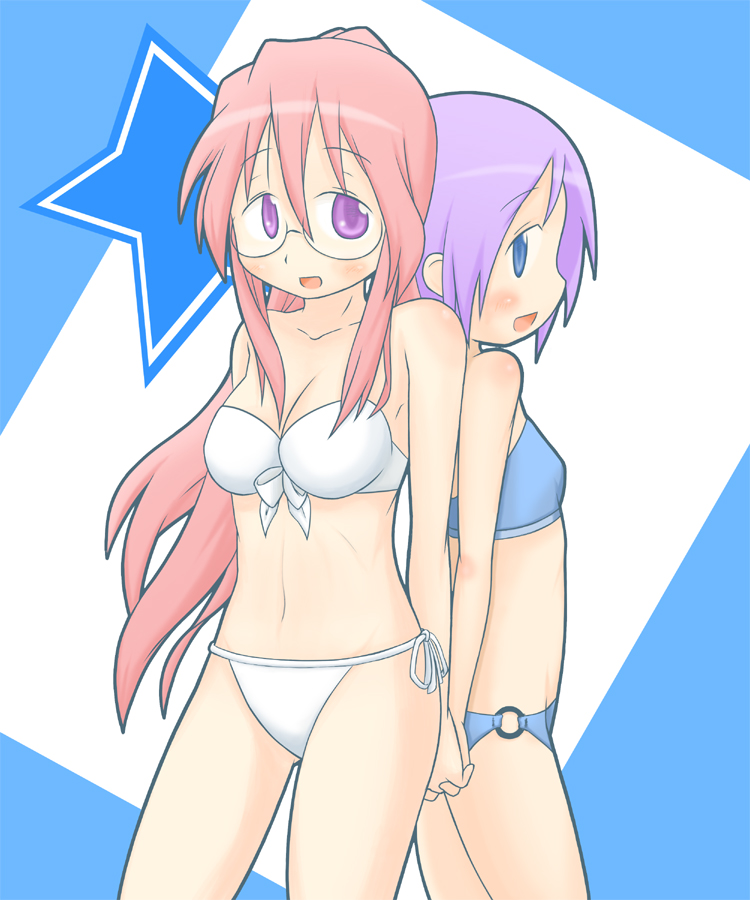 hiiragi tsukasa and takara miyuki (lucky star) drawn by suriheru