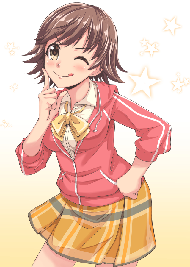 honda mio (idolmaster and 1 more) drawn by dan_(orange_train)