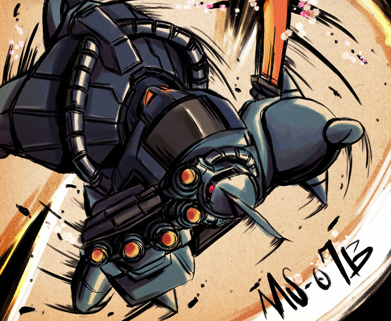 gouf (gundam and 1 more) drawn by twinbell