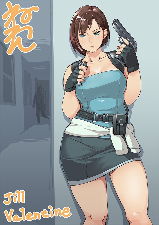 jill valentine (resident evil and 1 more) drawn by neone