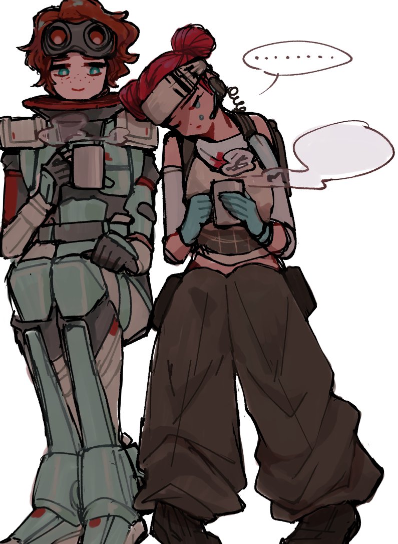 lifeline and horizon (apex legends) drawn by mononobex