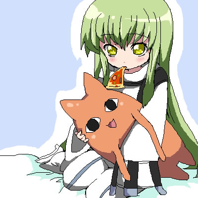 c.c. and mihama chiyo's father (code geass and 1 more) drawn by maruki_(punchiki)