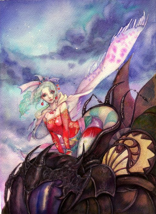 terra branford (final fantasy and 1 more) drawn by jurithedreamer