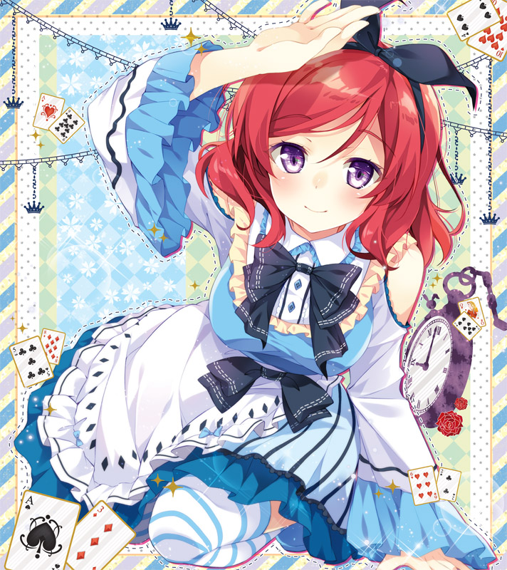 nishikino maki and alice (love live! and 2 more) drawn by mocha_(naturefour)