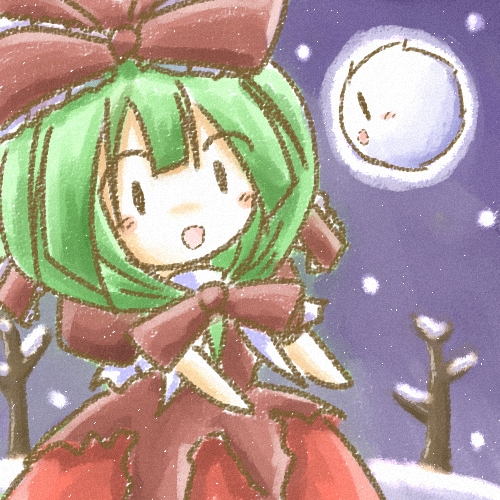 kagiyama hina and kedama (touhou) drawn by tilde_(ice_cube)
