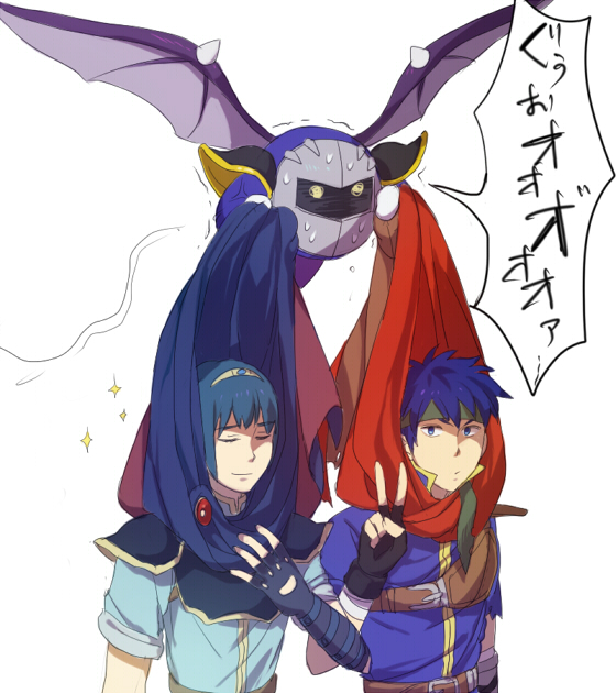 ike, meta knight, and marth (fire emblem and 4 more) drawn by azkn