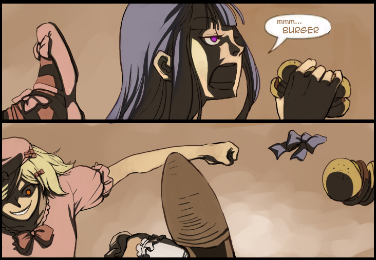 frederica bernkastel, lambdadelta, and batman (umineko no naku koro ni and 2 more) drawn by shroedinger