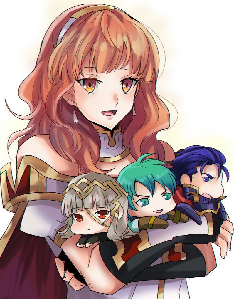 celica, veronica, ephraim, and hector (fire emblem and 5 more) drawn by rem_(eyes_410)