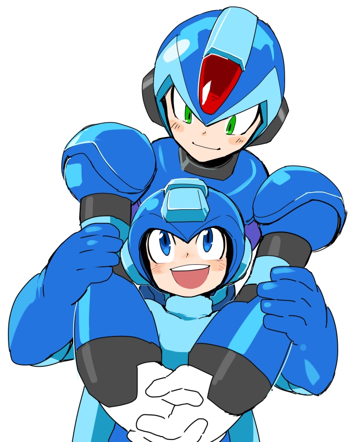 x and mega man (mega man and 1 more) drawn by yuriyuri_(ccc)