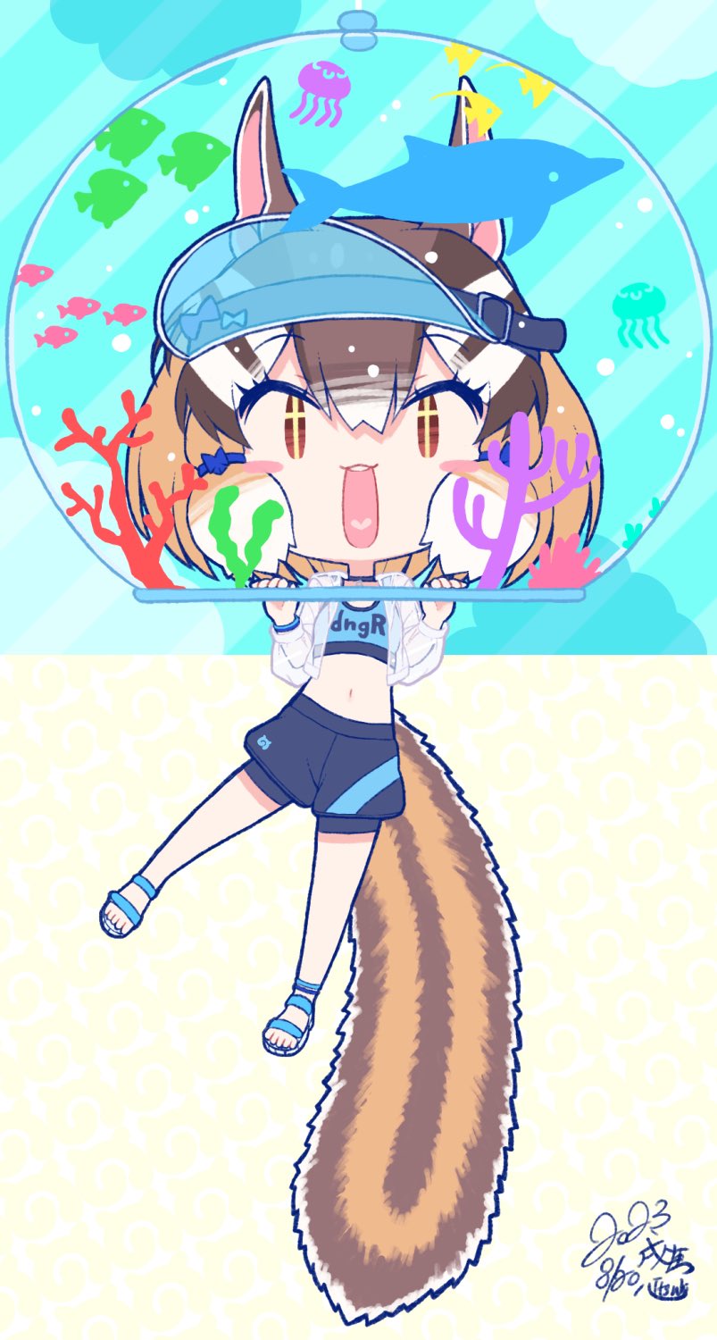 siberian chipmunk (kemono friends and 1 more) drawn by kitsunetsuki_itsuki