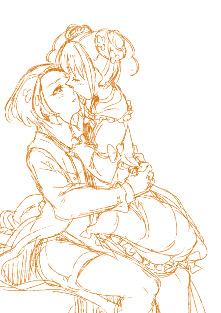 kenzaki makoto and yotsuba alice (precure and 1 more) drawn by namurokku