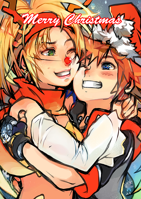sora, rikku, and thief (final fantasy and 4 more) drawn by overlord_jc