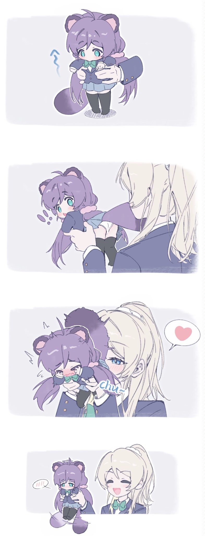tojo nozomi and ayase eli (love live! and 1 more) drawn by huluobolll