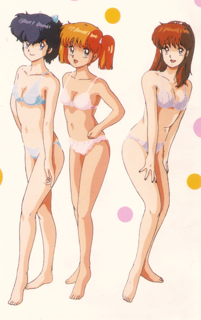 sakurai tomo, emoto miki, and shima erika (midnight anime lemon angel)
