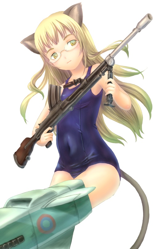 perrine h. clostermann (world witches series and 1 more) drawn by sabamu