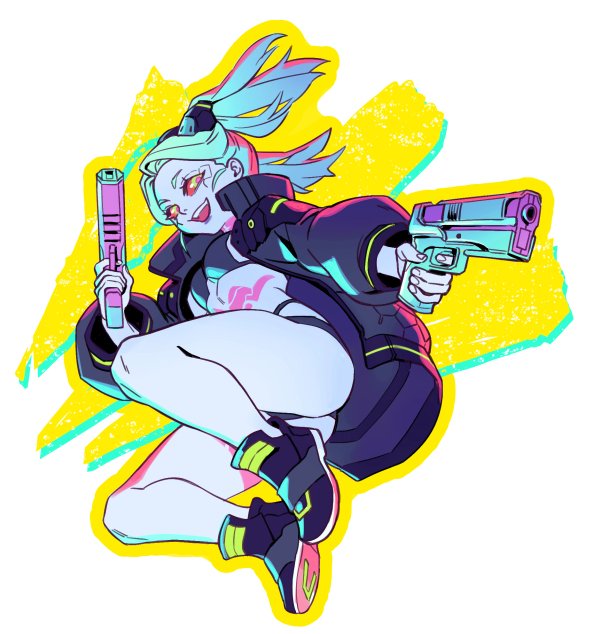 rebecca (cyberpunk and 1 more) drawn by solthrys
