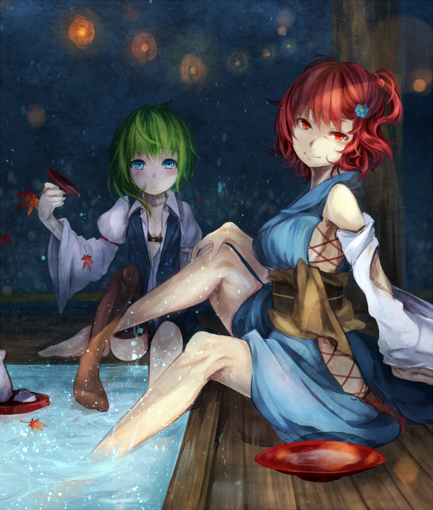 shiki eiki and onozuka komachi (touhou) drawn by silentdin