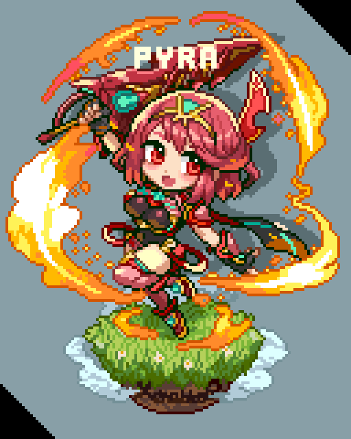 pyra (xenoblade chronicles and 1 more) drawn by shirosu