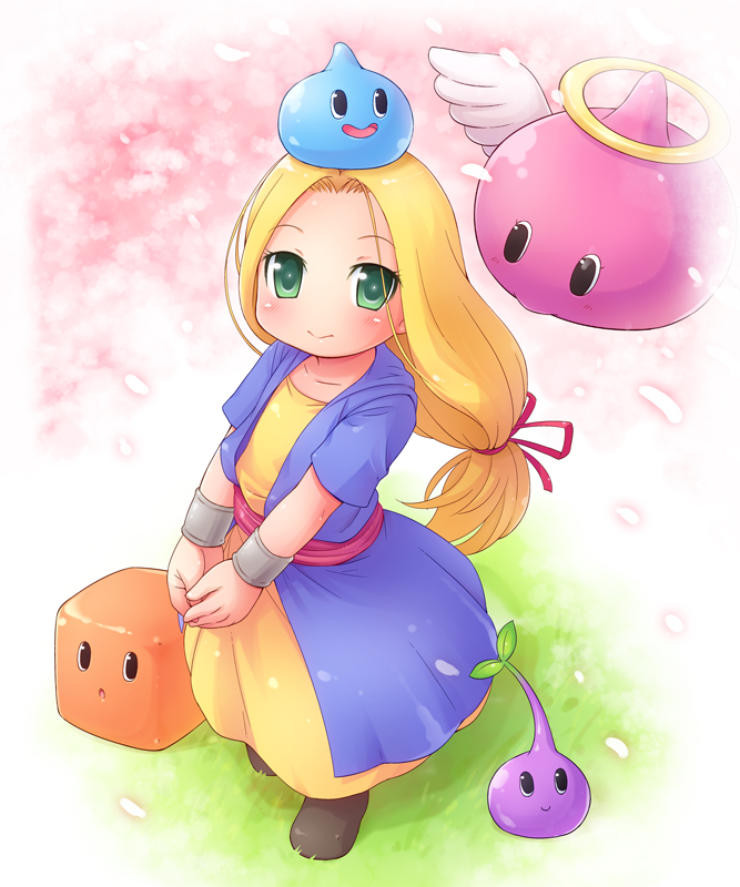 slime, mireyu, angel slime, box slime, and buddy slime (dragon quest and 3 more) drawn by mizuno_mumomo