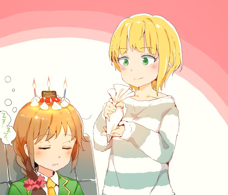miyamoto frederica and senkawa chihiro (idolmaster and 1 more) drawn by gomennasai