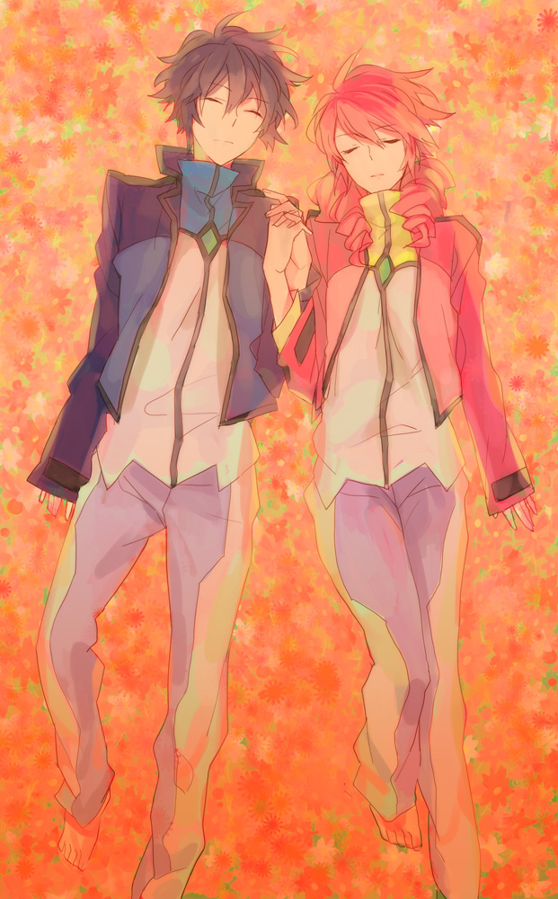 setsuna f. seiei and feldt grace (gundam and 1 more) drawn by itsuking