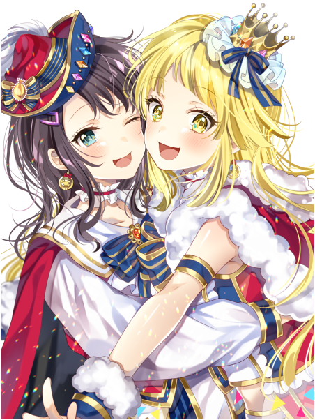 tsurumaki kokoro and okusawa misaki (bang dream!) drawn by ito22oji