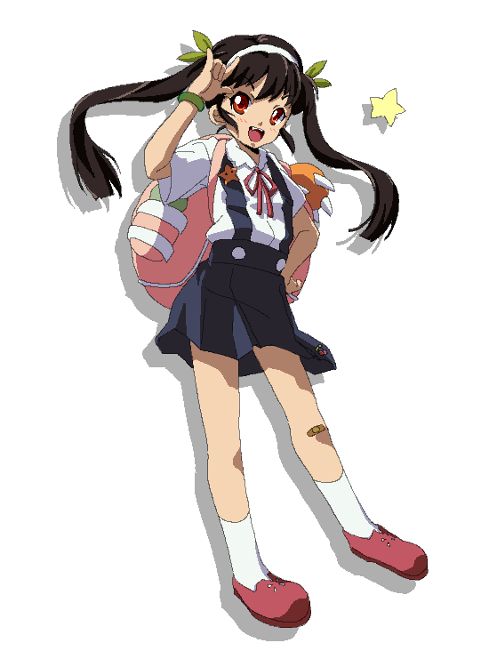 hachikuji mayoi (monogatari and 1 more) drawn by shino_(pharmacy)