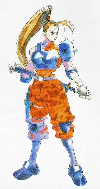 linn kurosawa (alien and 3 more) drawn by yasuda_akira