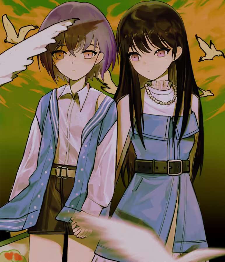 shiina taki and takamatsu tomori (bang dream! and 1 more) drawn by anli_(jwcpp4sum0mgk5r)