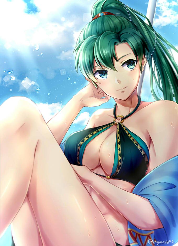 lyn (fire emblem and 2 more) drawn by taiga_kazame