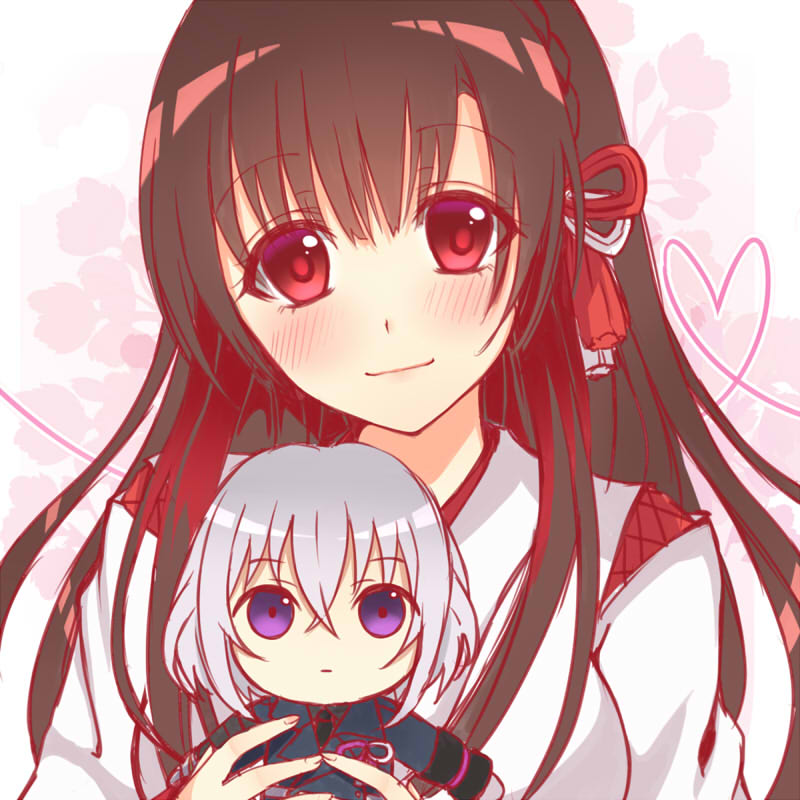 saniwa, honebami toushirou, and female saniwa (touken ranbu) drawn by hasu_(velicia)
