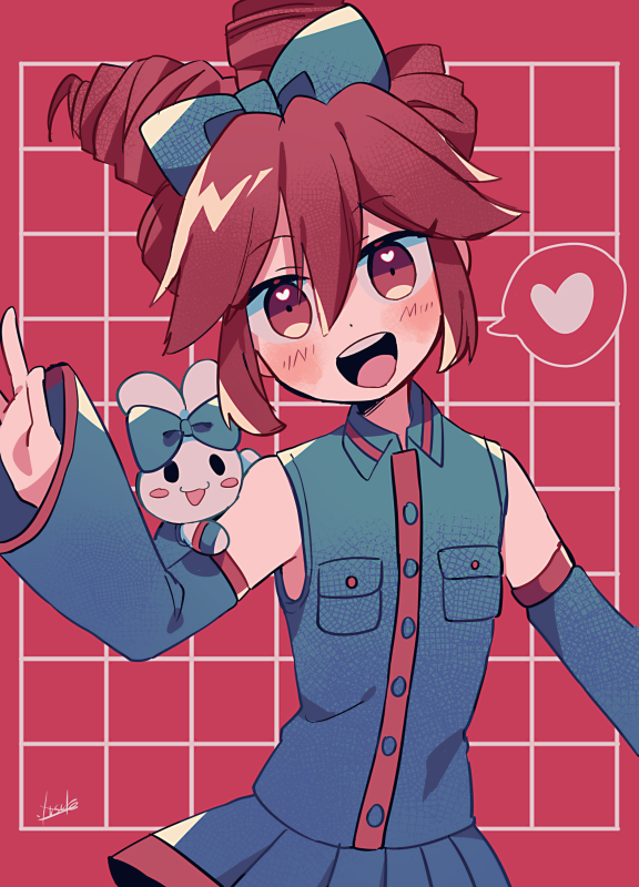 kasane teto and cinnamoroll (utau and 2 more) drawn by yuusuke-kun