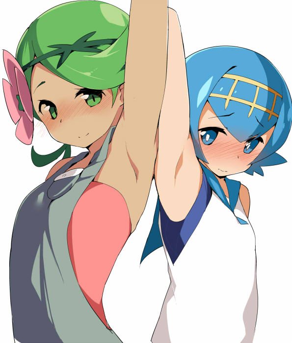lana and mallow (pokemon and 1 more) drawn by terazip