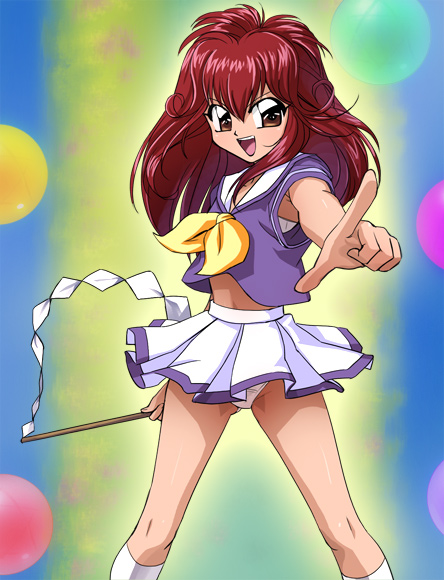 asahina mutsuki (haunted junction) drawn by haruyama_kazunori